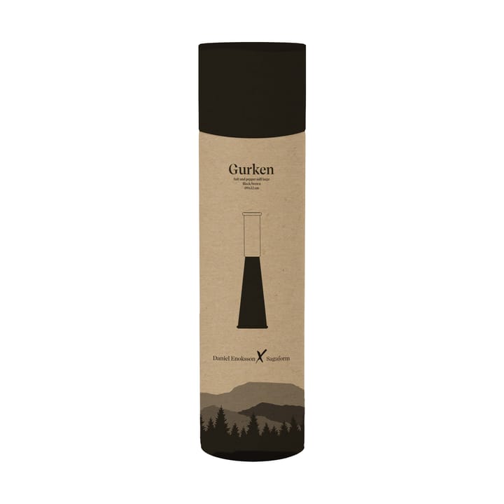 Gurken moinho de sal e pimenta grande 32 cm, Preto-castanho Sagaform