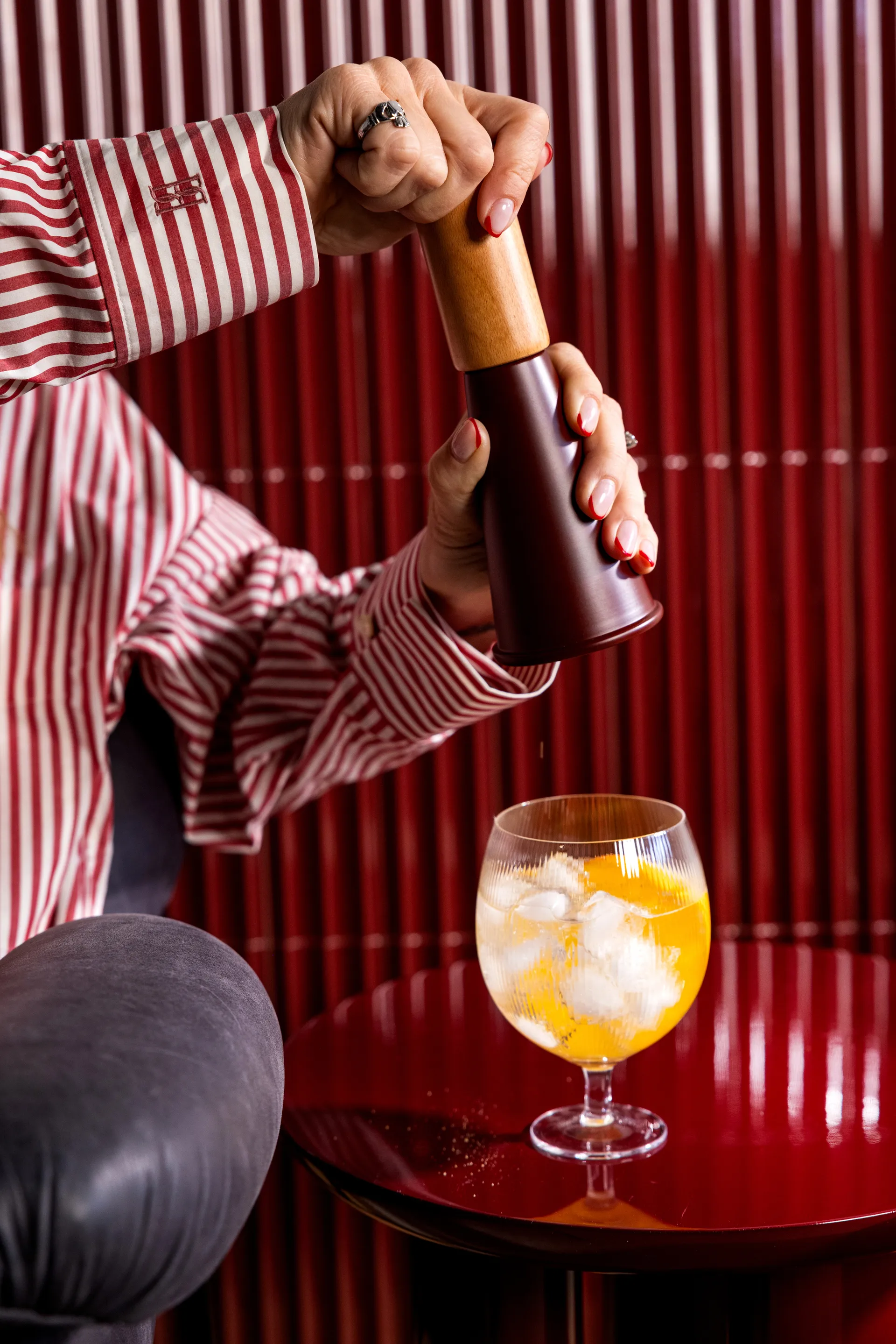 Gurken moinho de sal e pimenta médio 20,5 cm, Vermelho-castanho Sagaform