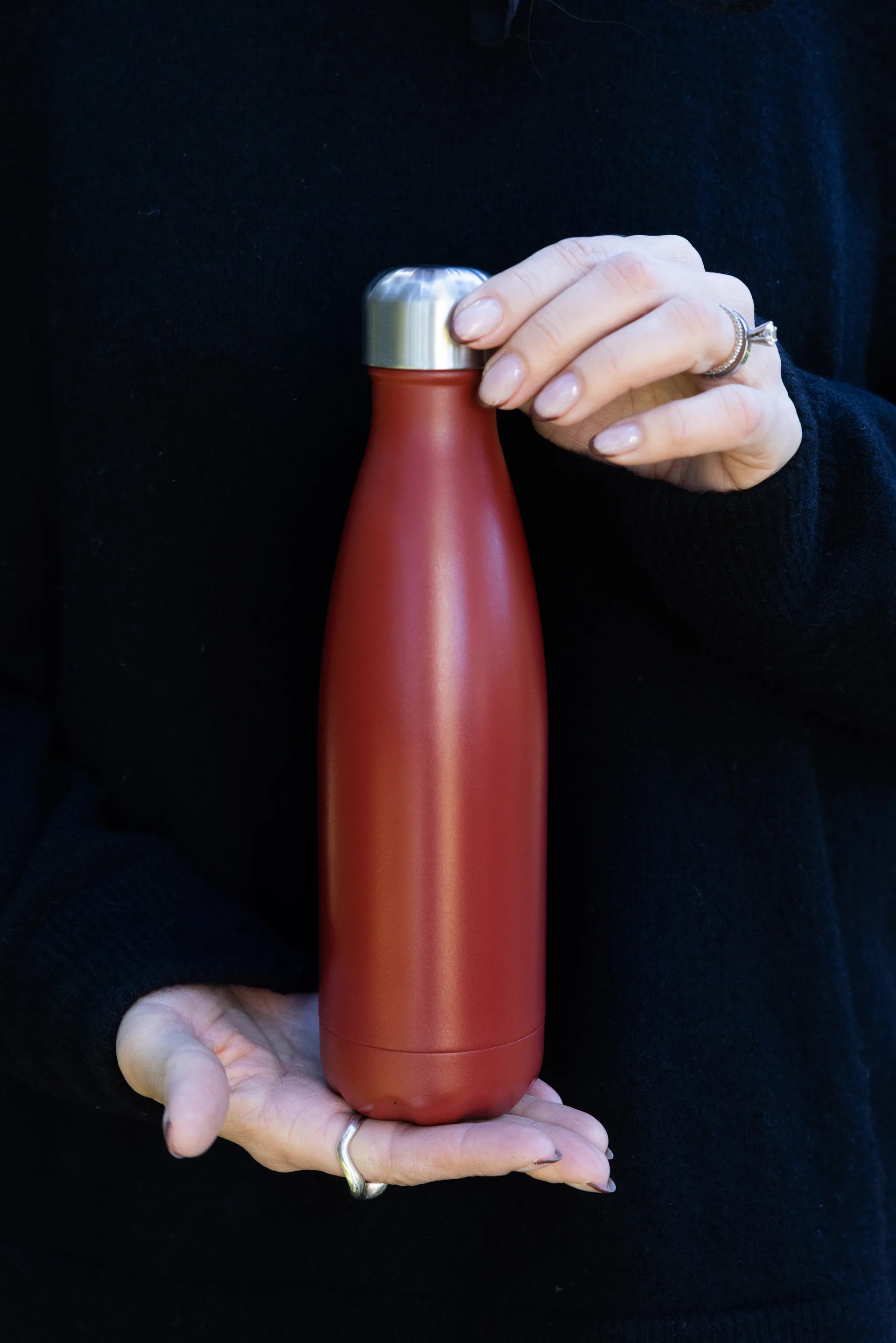 Nils garrafa de metal 50 cl, Vermelho Pantone Sagaform