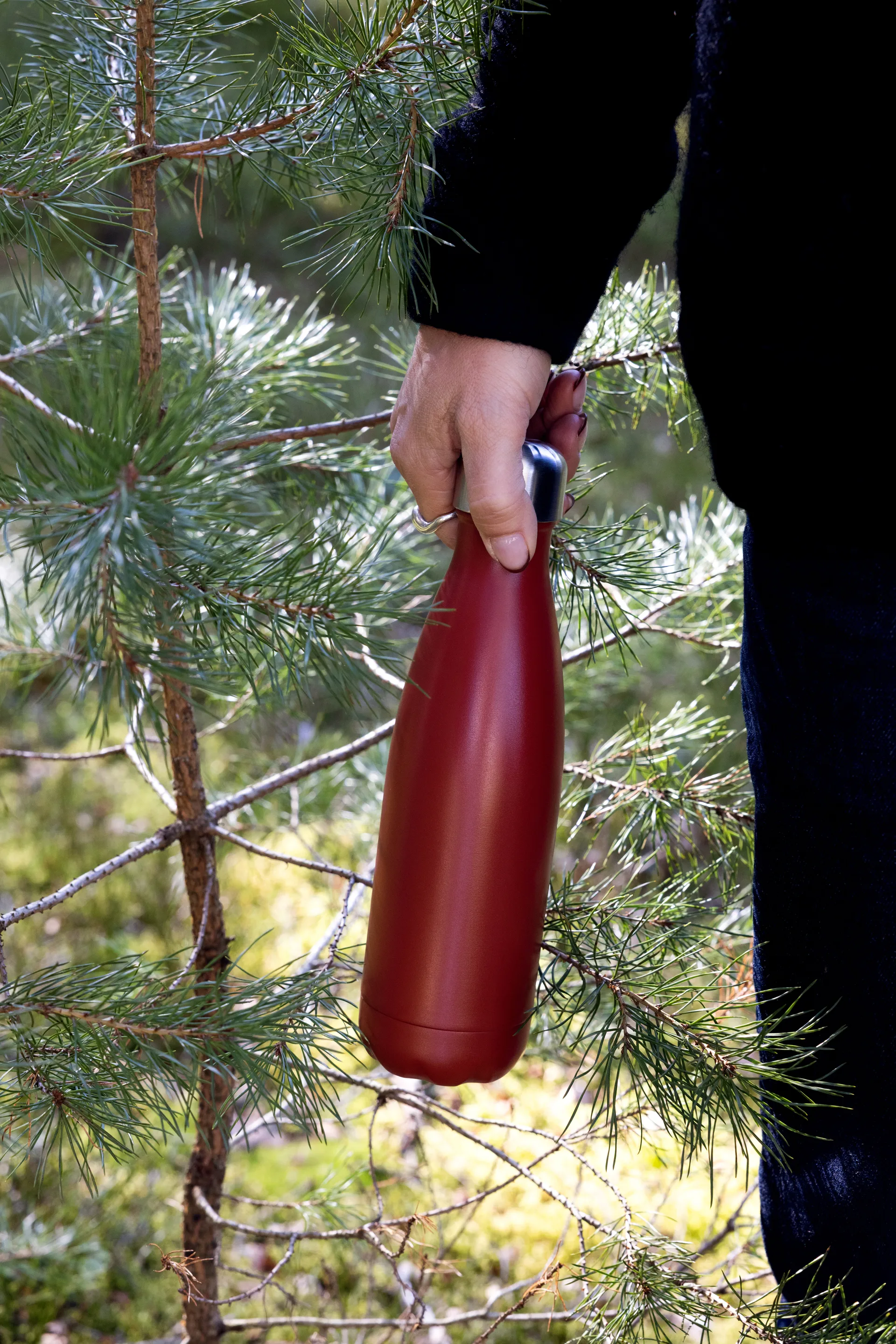 Nils garrafa de metal 50 cl, Vermelho Pantone Sagaform