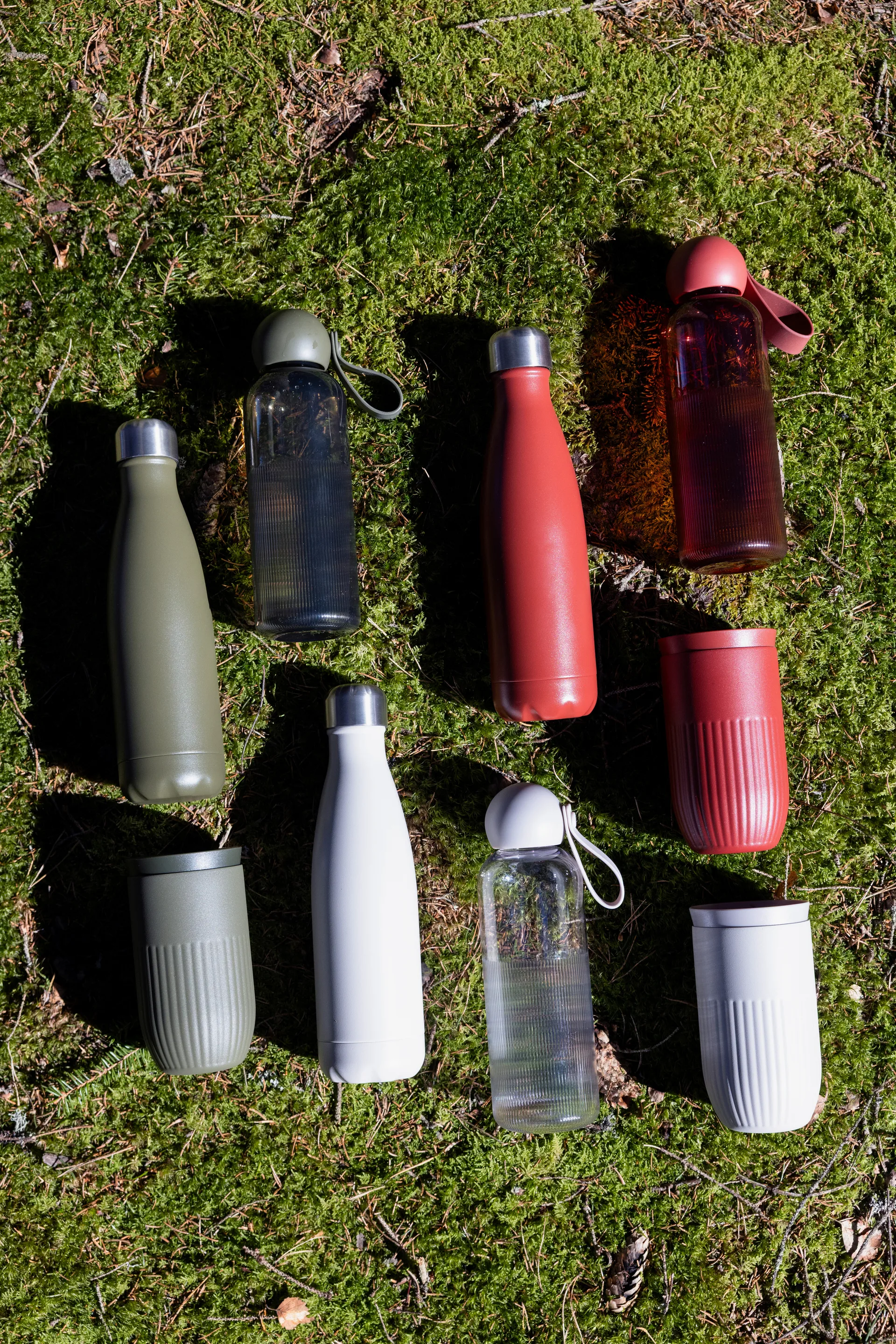 Nils garrafa de metal 50 cl, Vermelho Pantone Sagaform