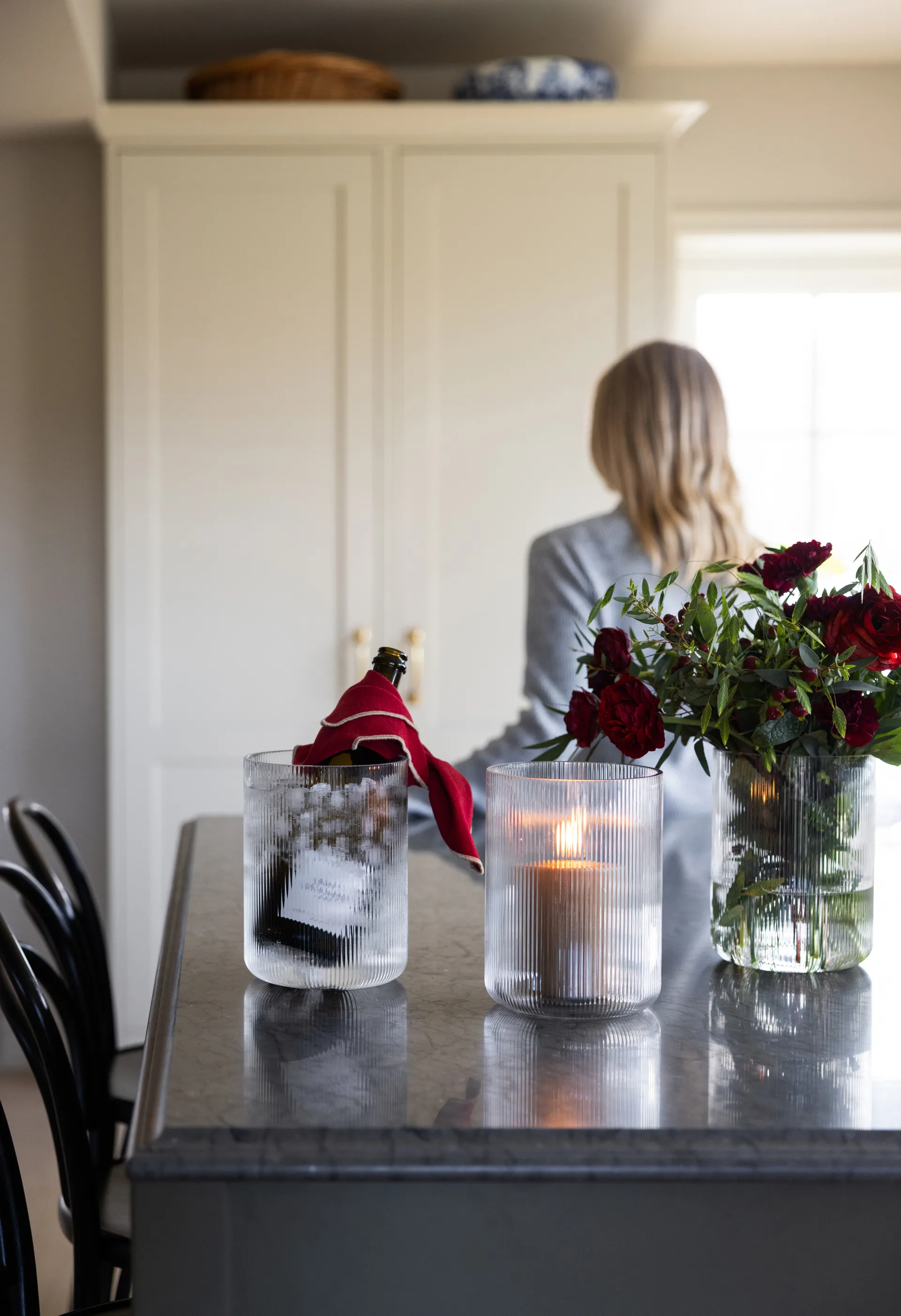 Sagaform Blanka vaso/refrigerador de vinho Ø15x20 cm, Claro Sagaform