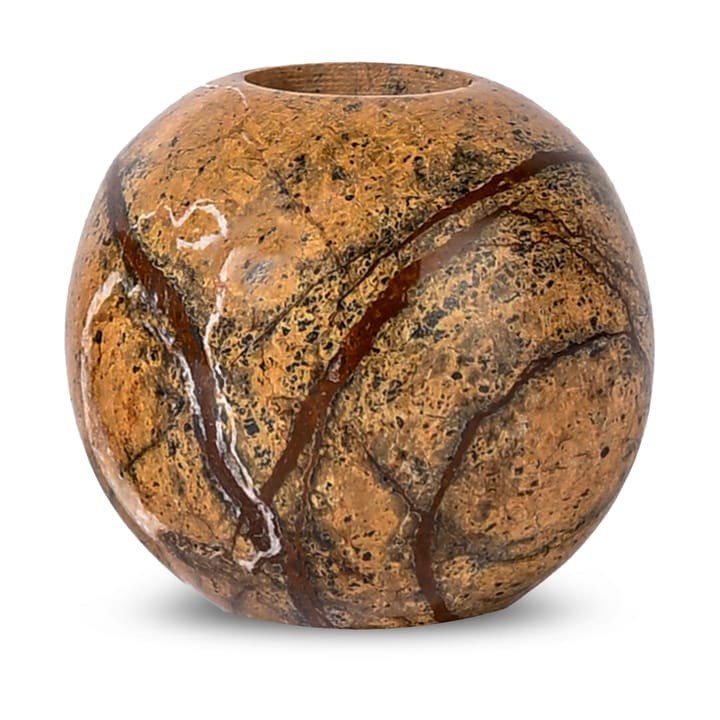 Sten castiçal Ø6 cm - Mármore florestal castanho - Sagaform