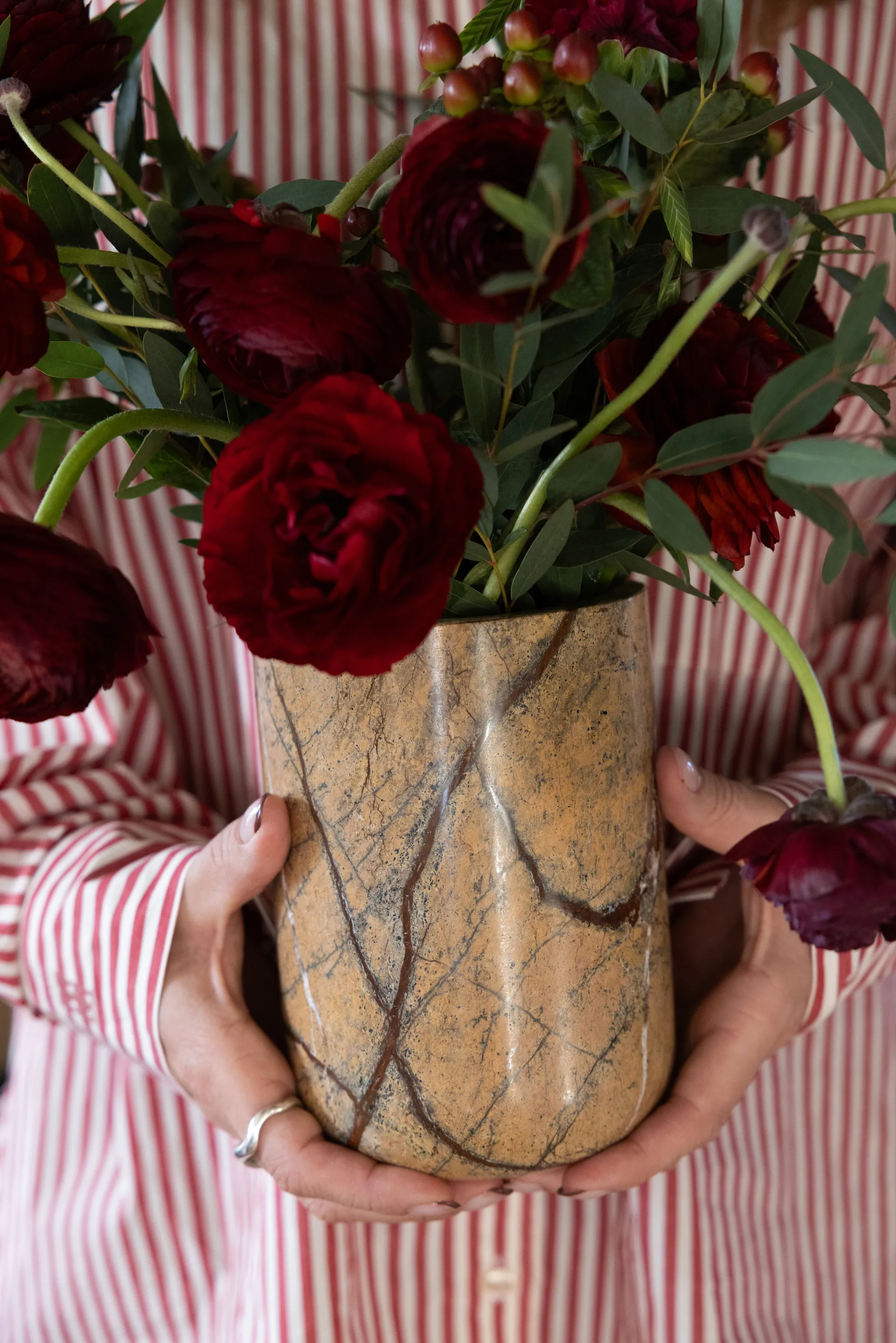 Sten refrigerador de vinho Ø12,5 cm, Mármore Floresta Marrom Sagaform