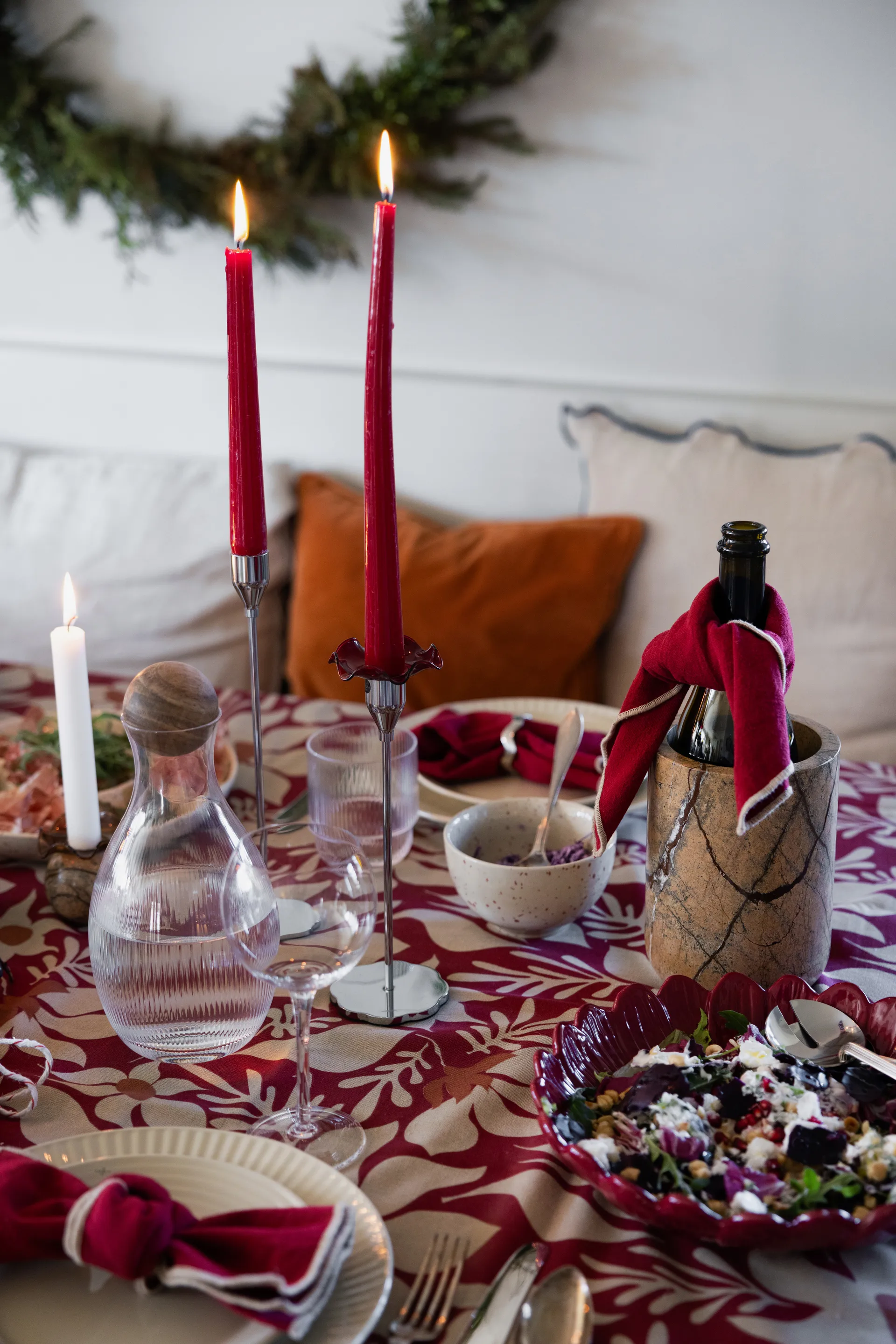 Sten refrigerador de vinho Ø12,5 cm, Mármore Floresta Marrom Sagaform