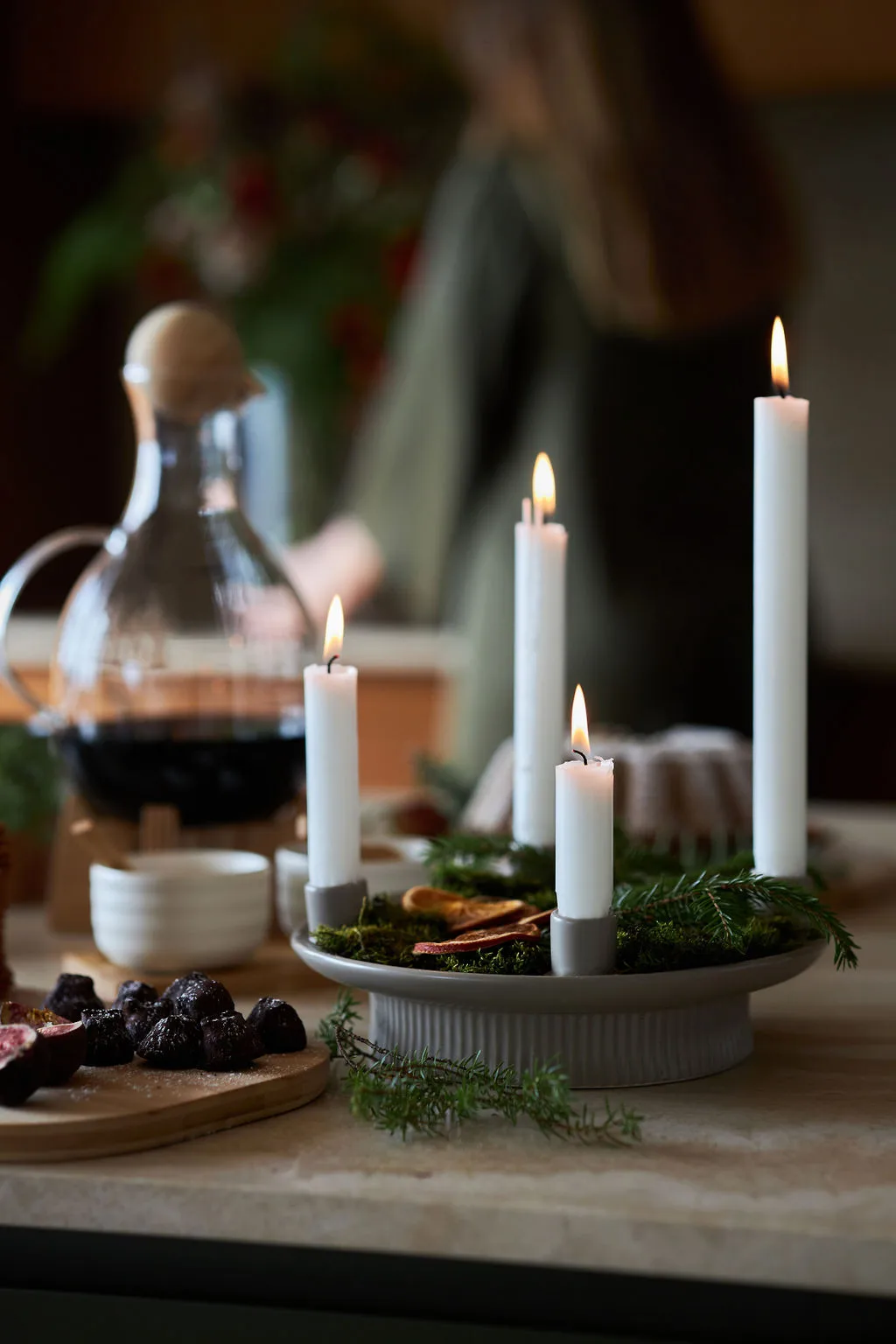 Suporte de velas Maria, Bege Sagaform