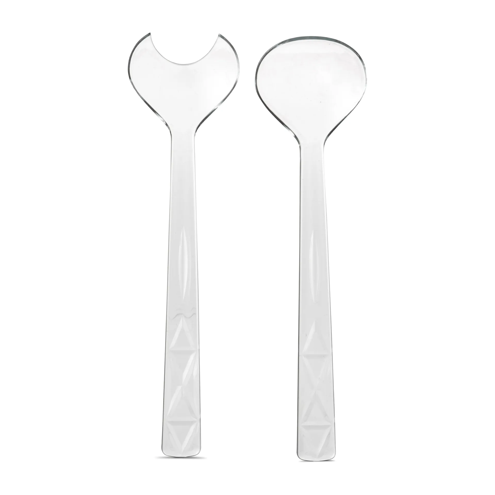 Talheres de salada Picknick, 2 peças, Clear Sagaform
