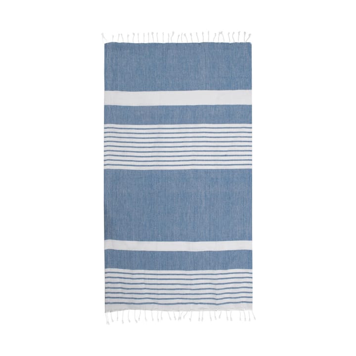 Toalha de banho listrada Ella hamam 145x250 cm - Azul - Sagaform
