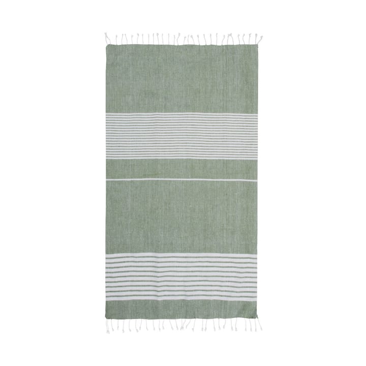 Toalha de banho listrada Ella hamam 145x250 cm - Verde - Sagaform