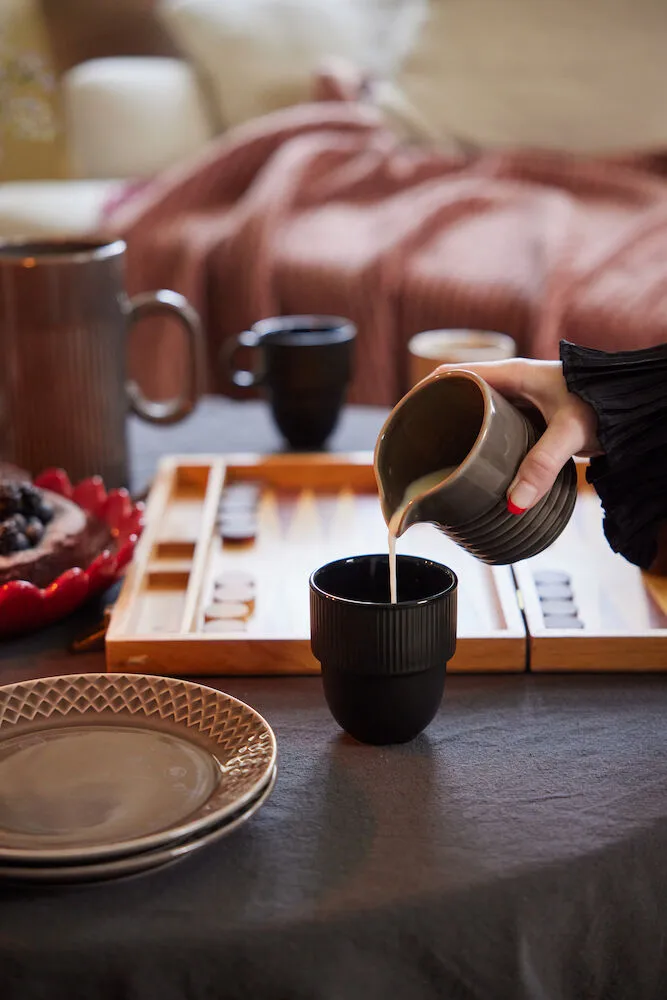 Toalha de mesa Edith redonda Ø180 cm, Cinza Sagaform