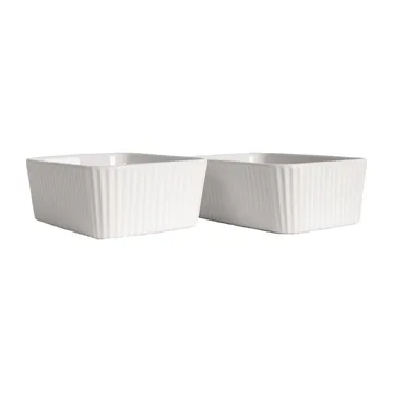 Travessa p/forno Flora, conjunto de 2 - Branco - Sagaform