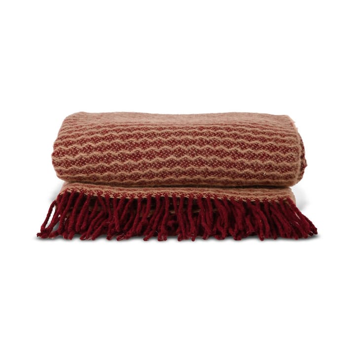 Ulli manta 130x170 cm - Vermelho vinho - Sagaform