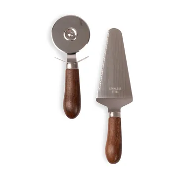 Utensílios Astrid para piza e tarte - Castanho-prateado - Sagaform