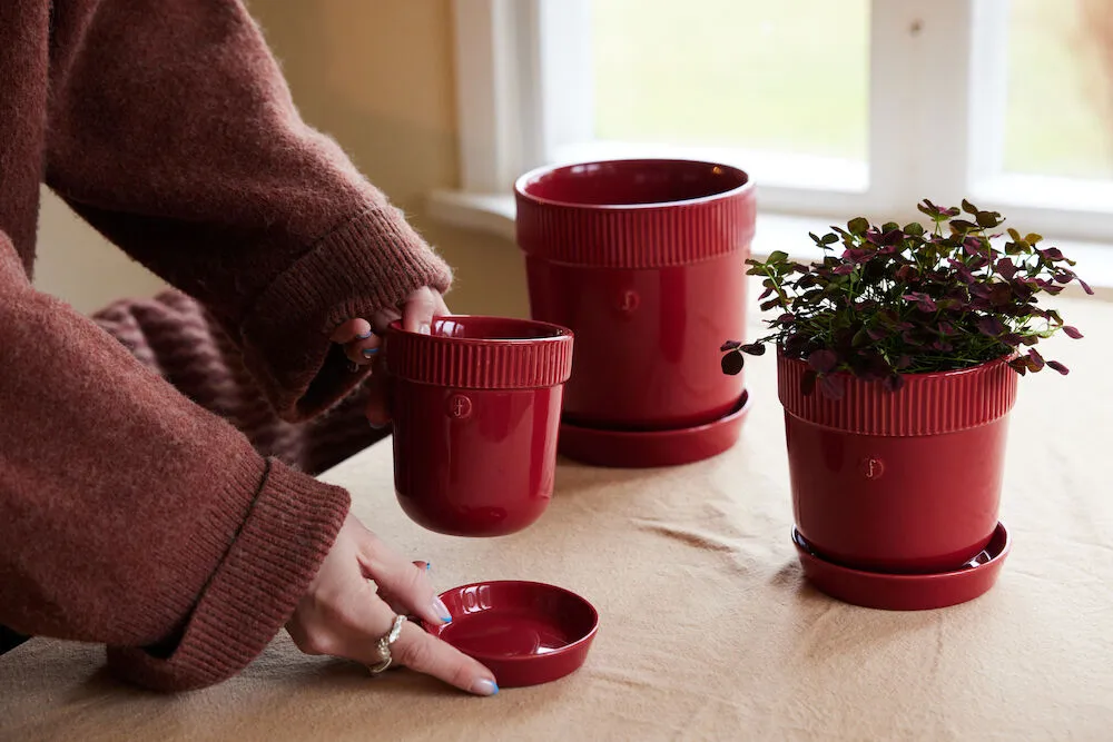 Vaso Elise S Ø14 cm, Vermelho vinho Sagaform