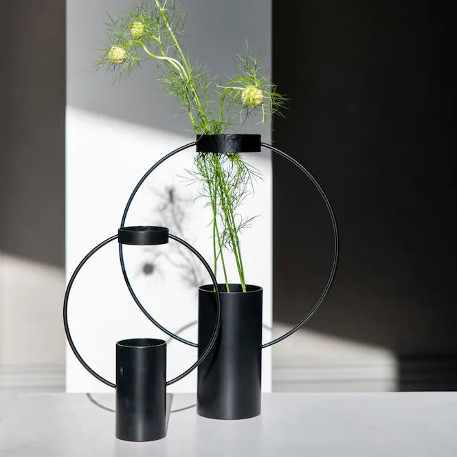 Vaso Moon 21 cm, preto Sagaform