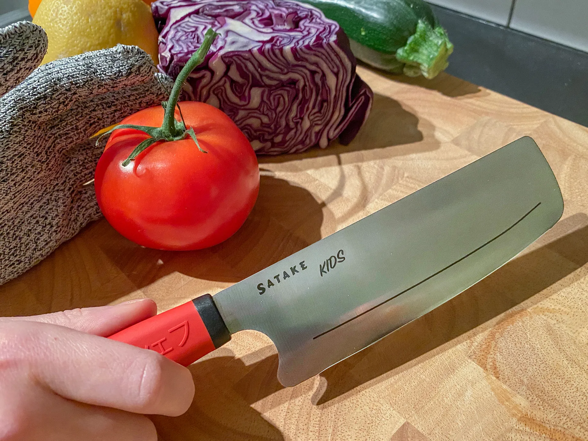 Faca de criança Satake Kids & luva à prova de corte, 2 peças Satake