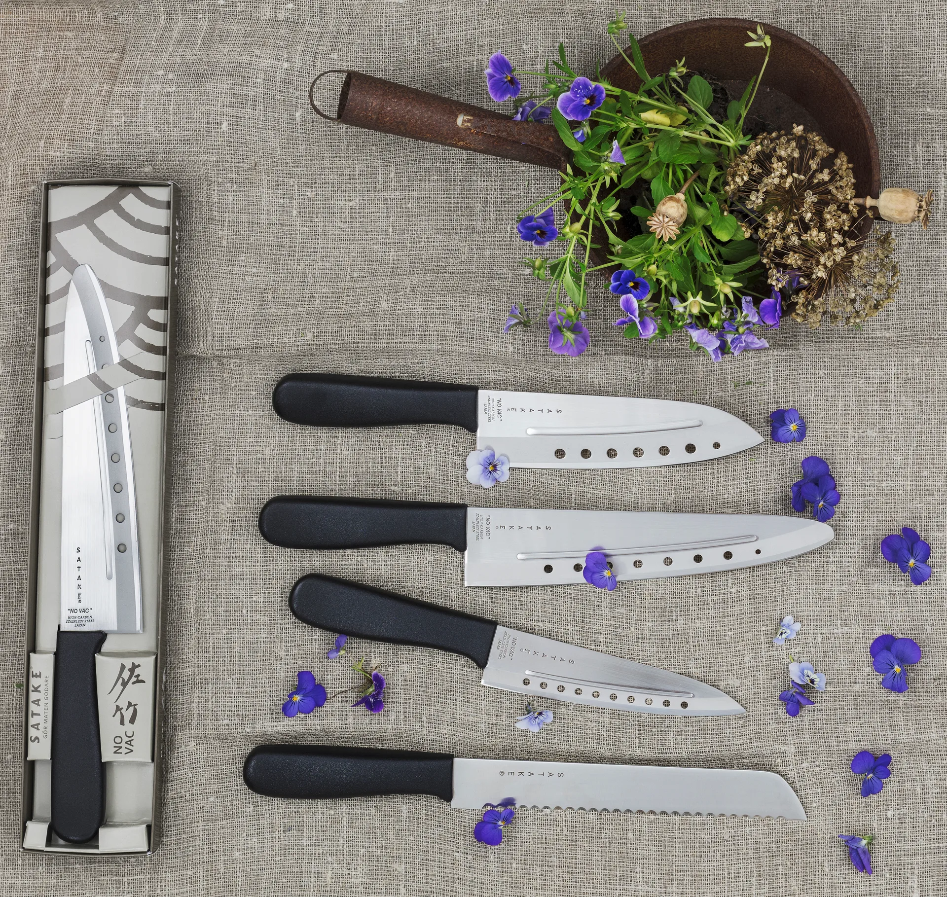 Faca multiusos Satake No Vac, 17 cm  Satake