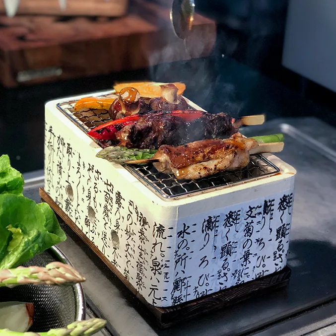 Grelhador de mesa Satake Hibachi , Retangular Satake