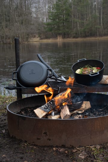  Panela de ferro fundido para fritura com tampa  - Ø26 cm - Satake