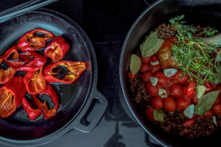  Panela de ferro fundido para fritura com tampa , Ø26 cm Satake