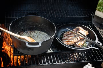  Panela de ferro fundido para fritura com tampa  - Ø26 cm - Satake