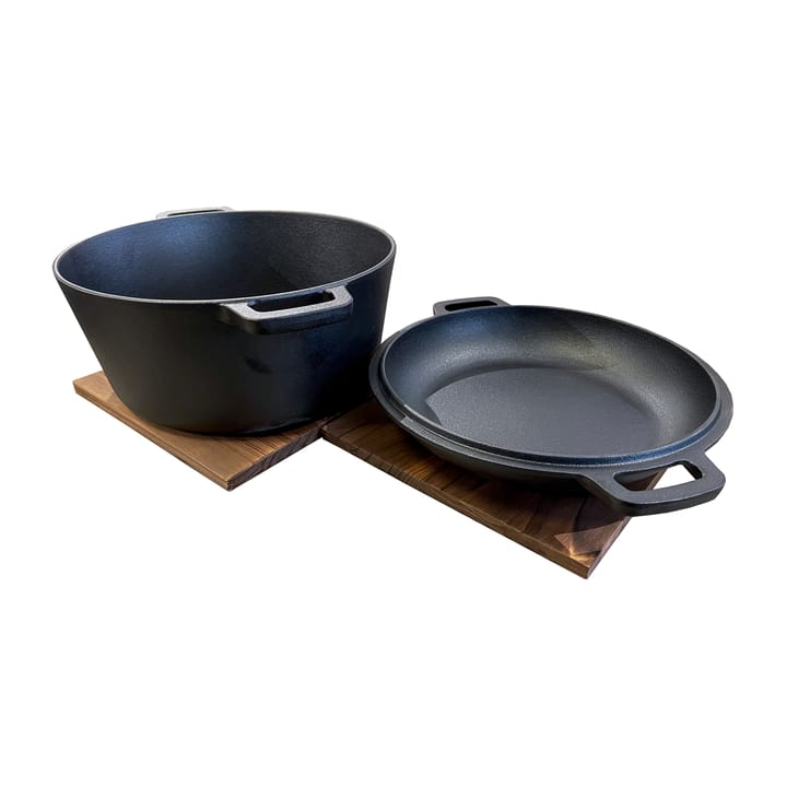  Panela de ferro fundido para fritura com tampa , Ø26 cm Satake