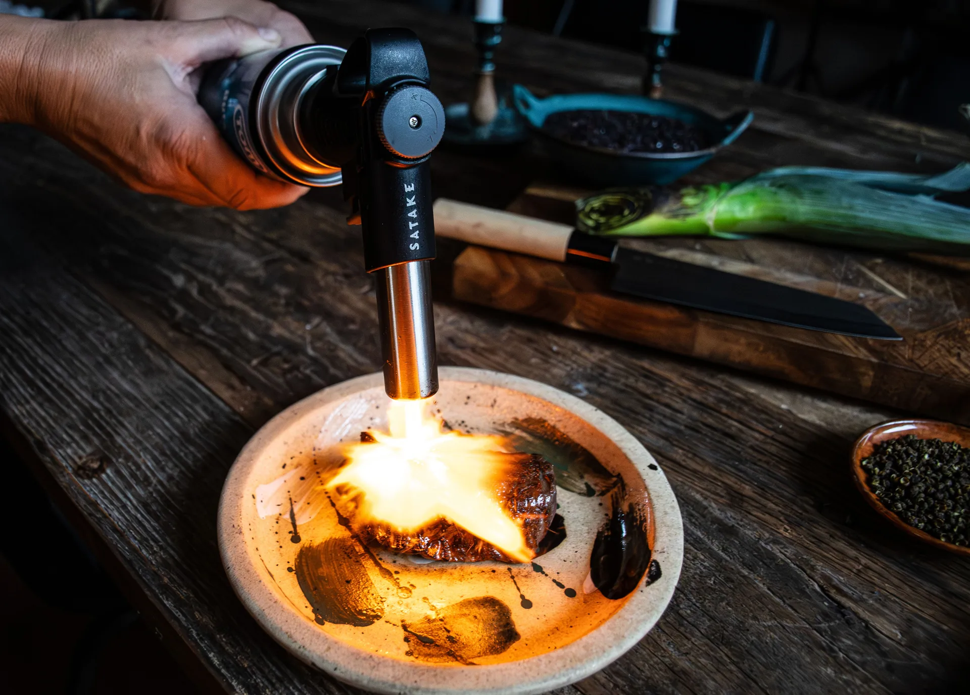 Satake Bico de queimador para botija de gás, Preto Satake