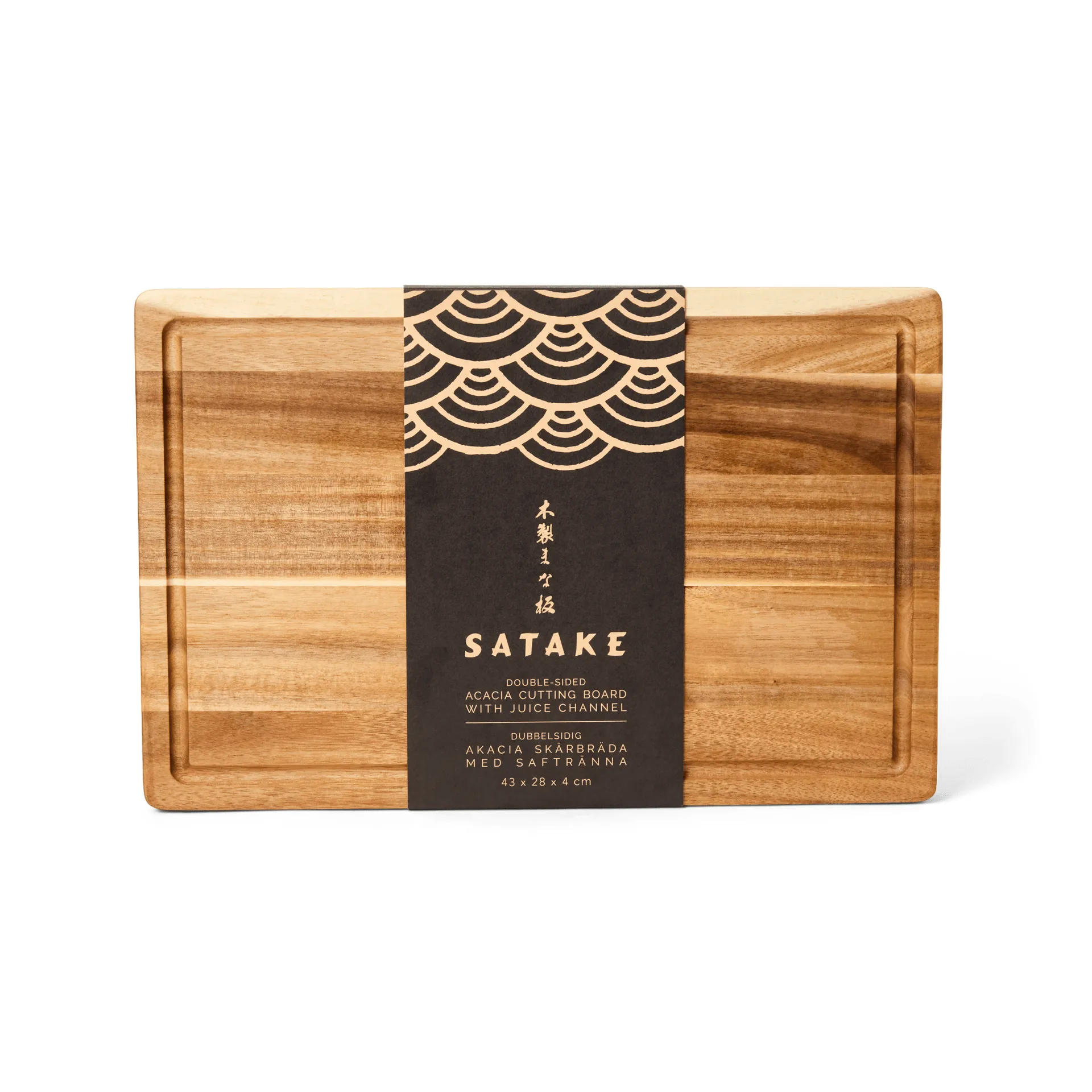 Satake tábua de cortar, Acácia, oleada, 43,2x27,9x3,8 cm Satake