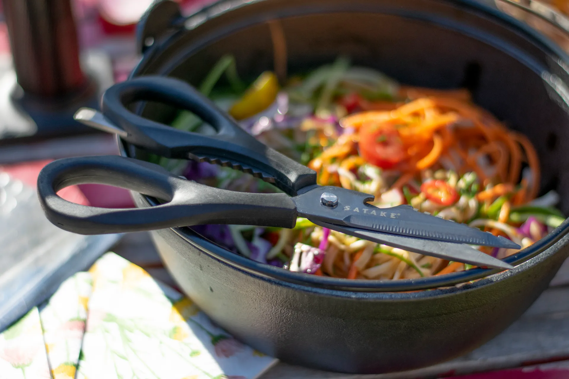 Tesoura multiusos Satake - caixa de presente, Preto Satake