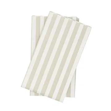 Bold Stripe guardanapo de papel - Branco-bege, pack de 15, 33x40 cm - Scandi Essentials