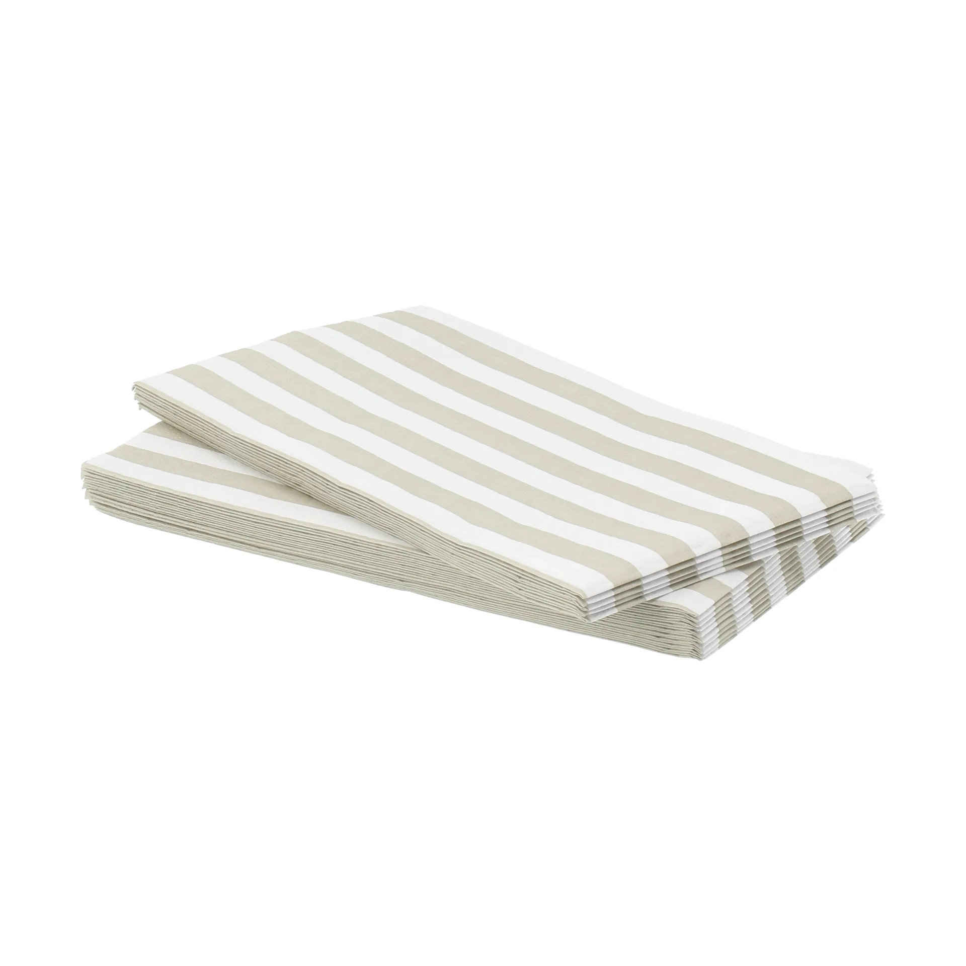 Bold Stripe guardanapo de papel, Branco-bege, pack de 15, 33x40 cm Scandi Essentials