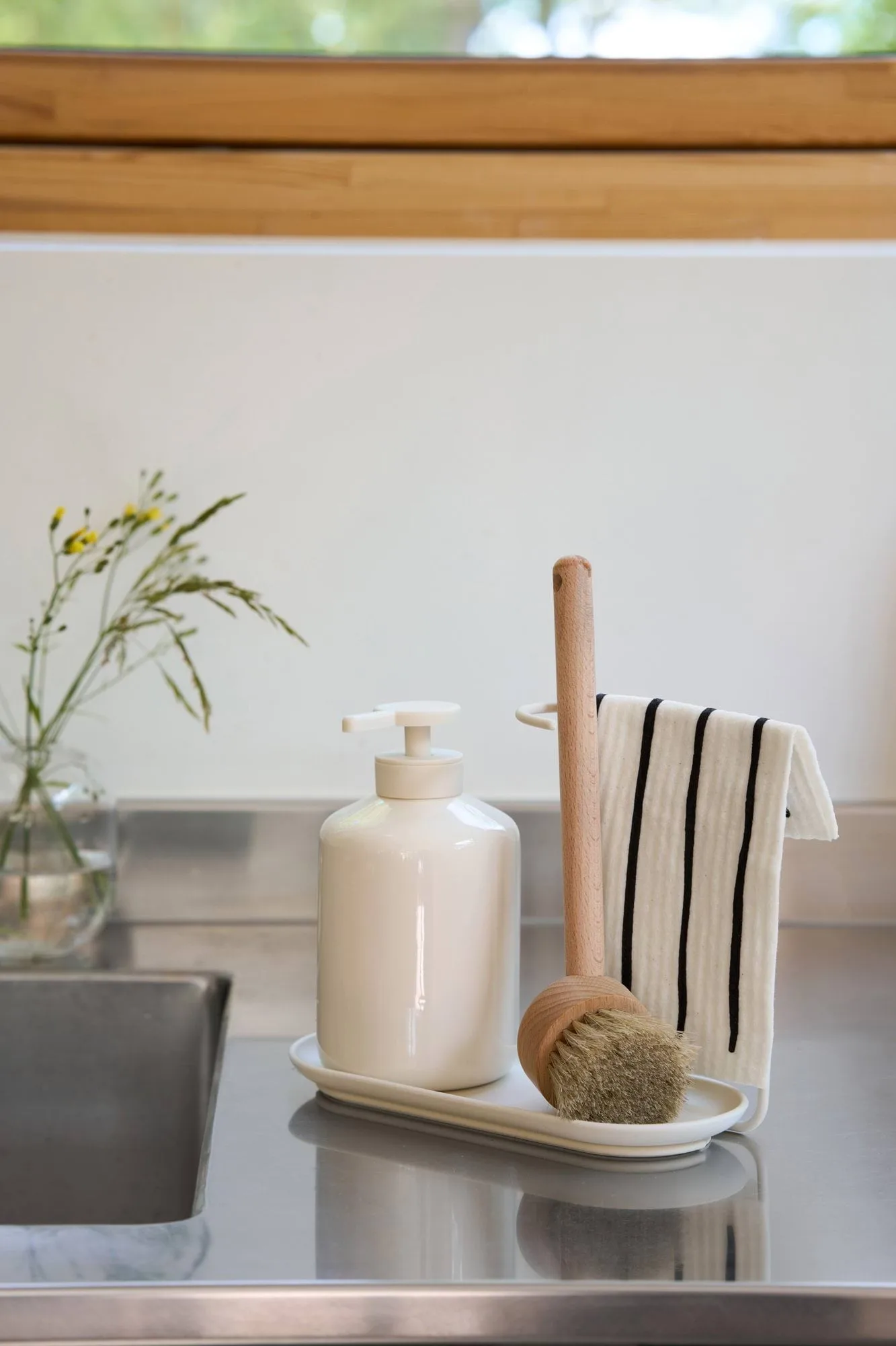 Daily pano de cozinha com padrão, Branco, pack de 3 Scandi Essentials