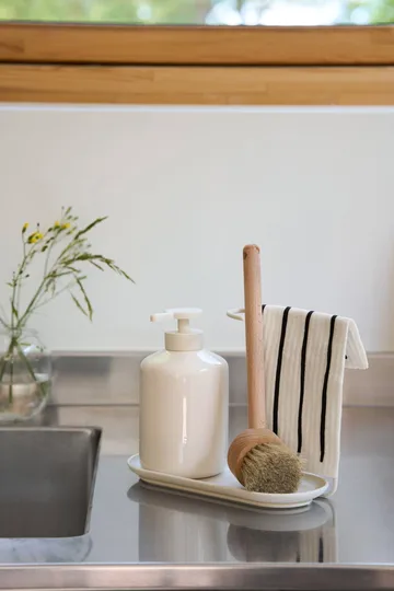 Daily pano de cozinha com padrão - Branco, pack de 3 - Scandi Essentials