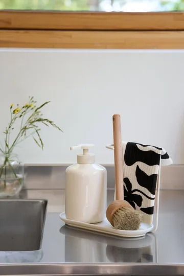 Daily pano de cozinha com padrão - Branco, pack de 3 - Scandi Essentials