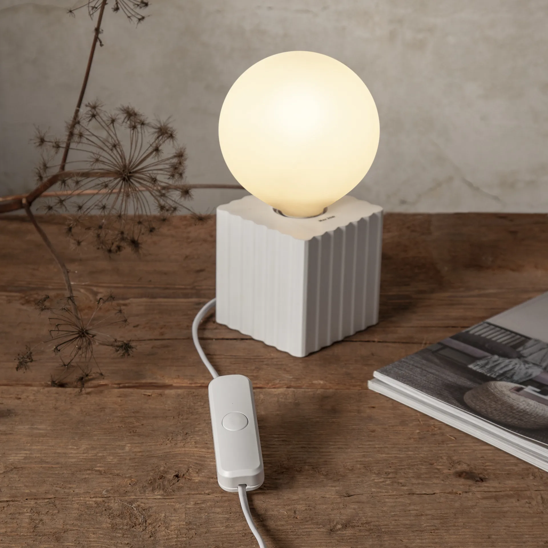 Dimmer de cabo Lit, Branco Scandi Essentials
