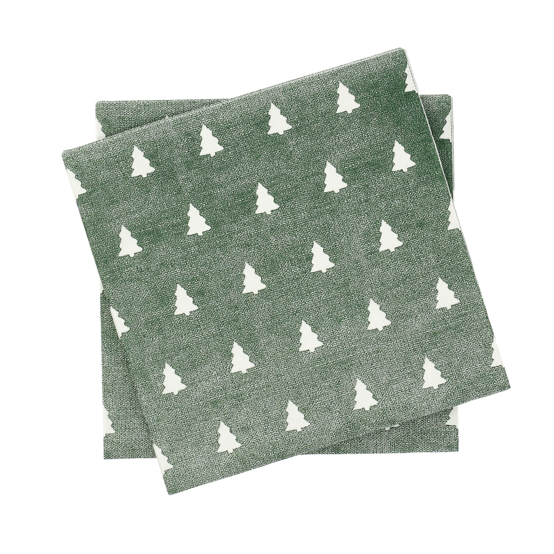 Guardanapo de linho 33x33 cm 20 unidades, Verde-branco Scandi Essentials
