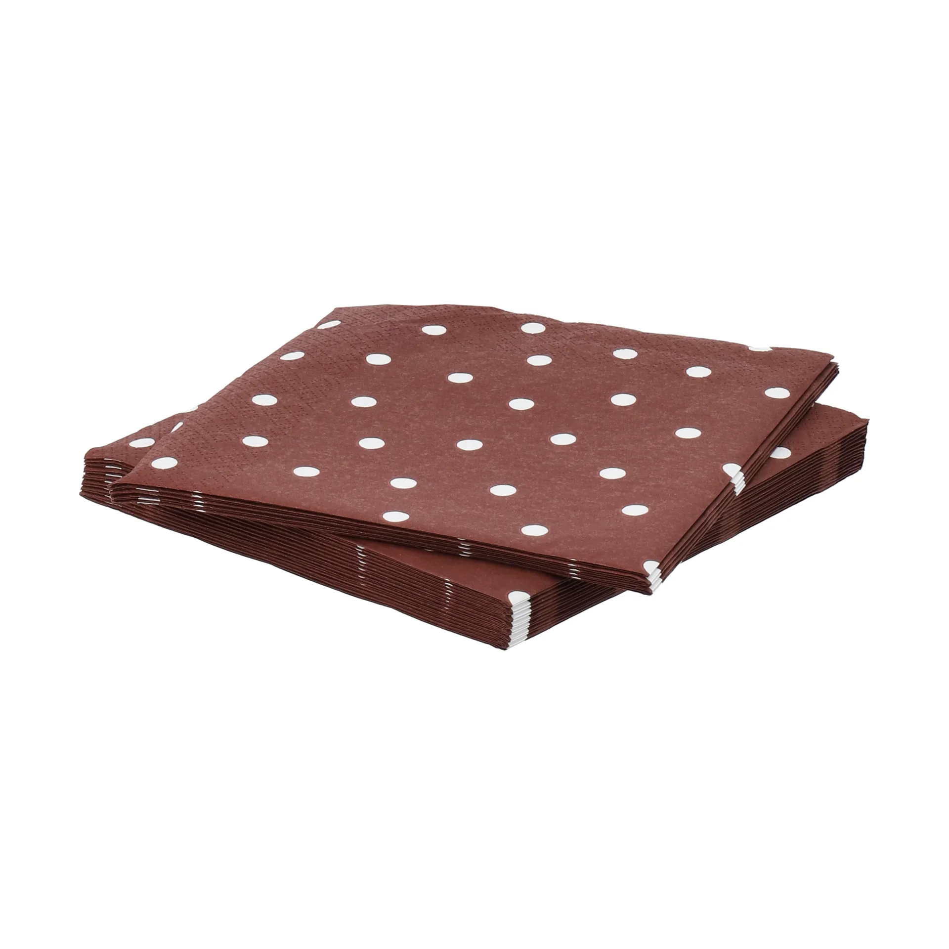 Guardanapo de papel com pontos finos, Bordeaux-branco, pack de 20, 33x33 cm Scandi Essentials