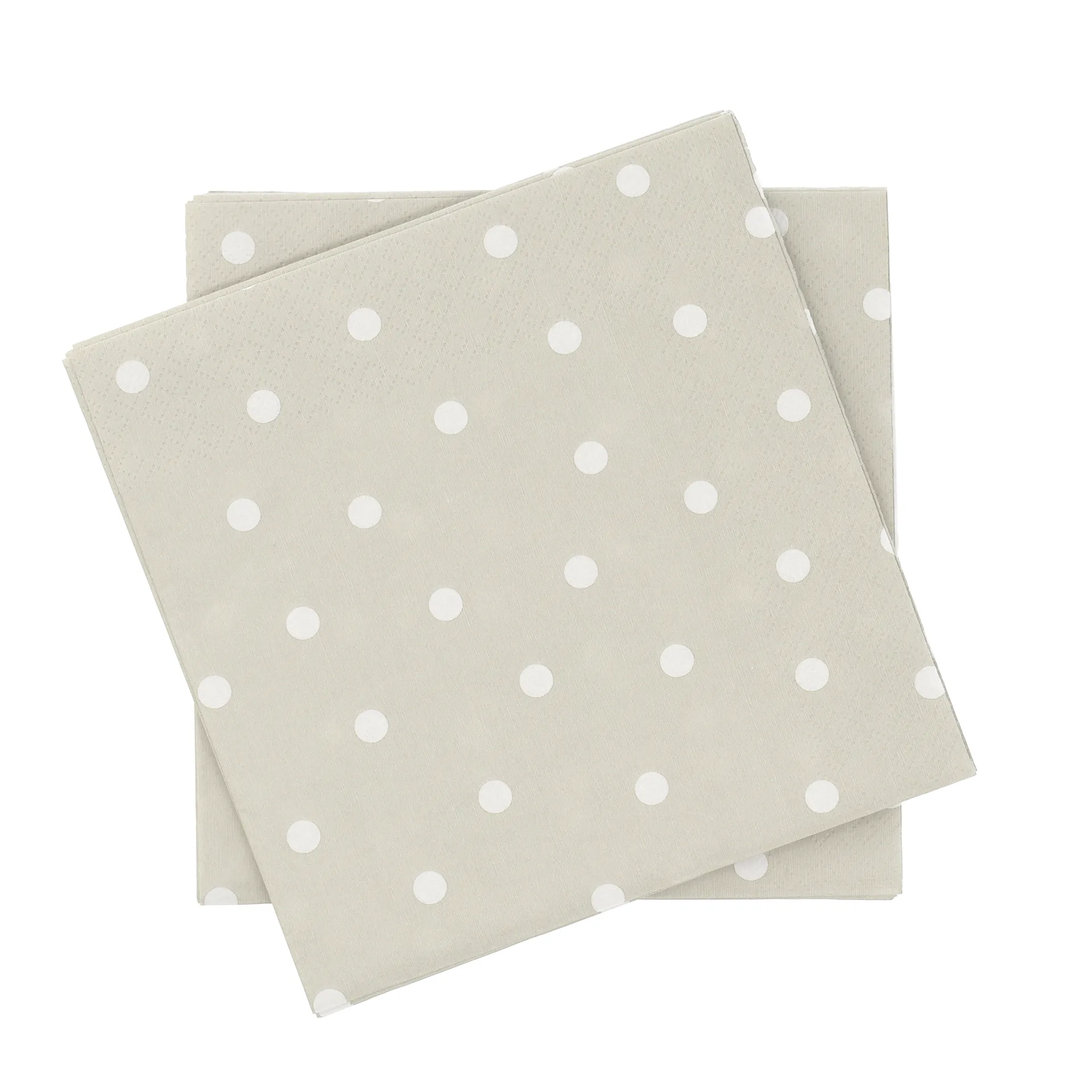 Guardanapo de papel com pontos finos, Branco-bege, pack de 20, 33x33 cm Scandi Essentials