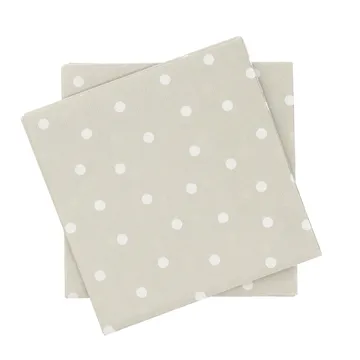 Guardanapo de papel com pontos finos - Branco-bege, pack de 20, 33x33 cm - Scandi Essentials
