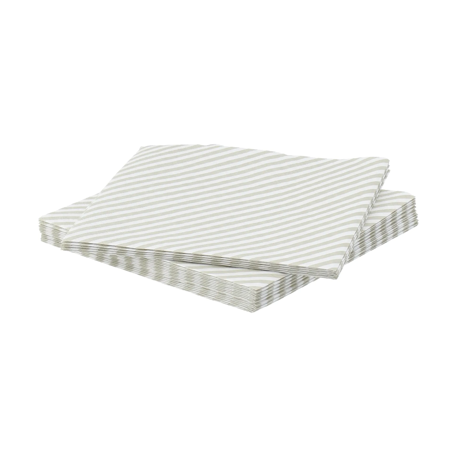Guardanapo de papel com riscas finas, Branco-bege, pack de 20, 33x33 cm Scandi Essentials