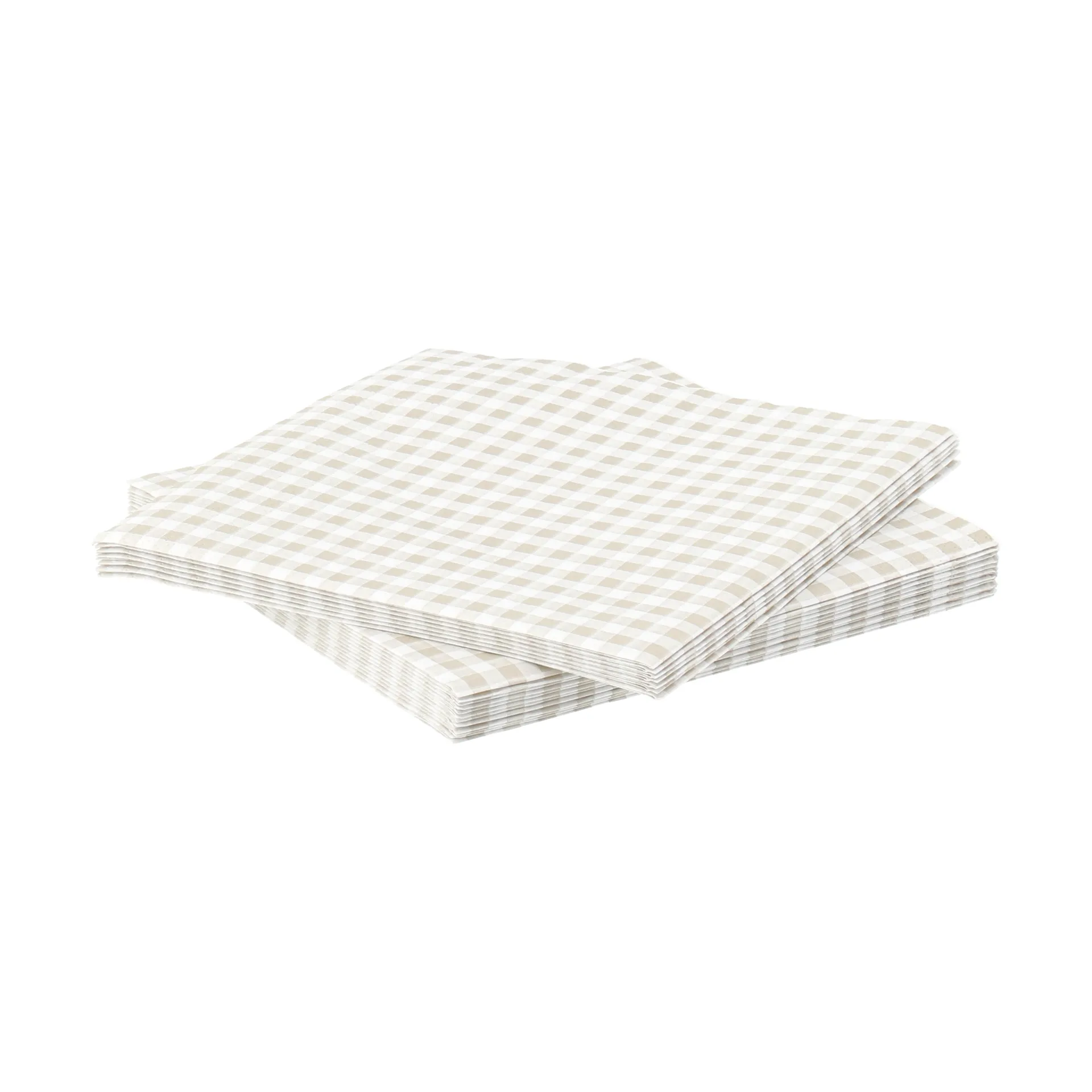 Guardanapo de papel de grelha fina, Branco-bege, pack de 20, 33x33 cm Scandi Essentials