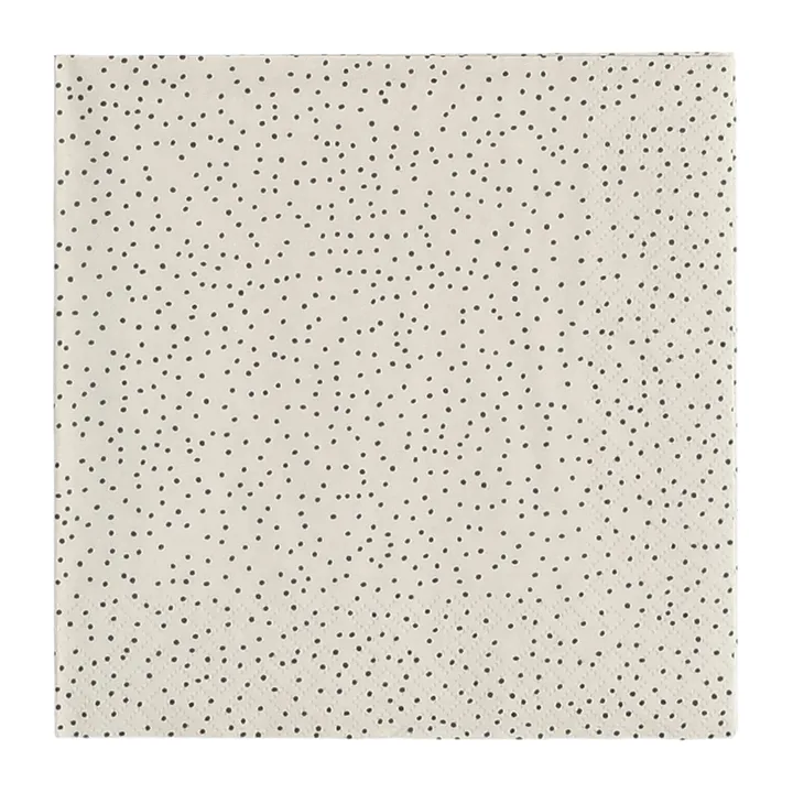 Guardanapos Grain 33x33 cm 20 unidades - Sand-preto - Scandi Essentials