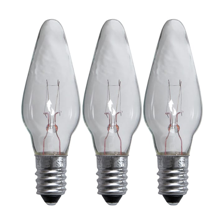 Lâmpada Lit E10 de reserva 55V 3 un. - Transparente, 3W - Scandi Essentials