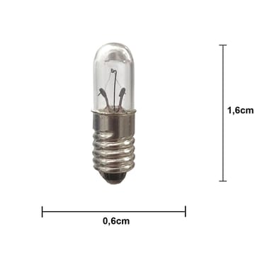 Lâmpada Lit E5 de reserva 12V 0,6W - Transparente - Scandi Essentials