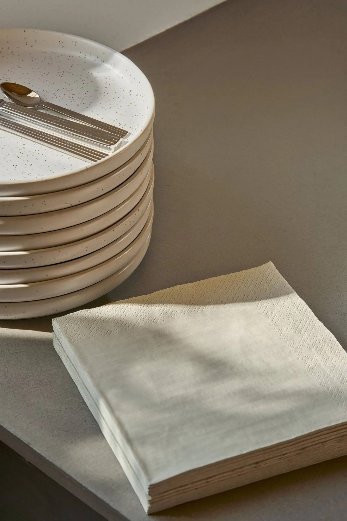 Plain guardanapo de papel, Bege, pack de 20, 40x40 cm Scandi Essentials