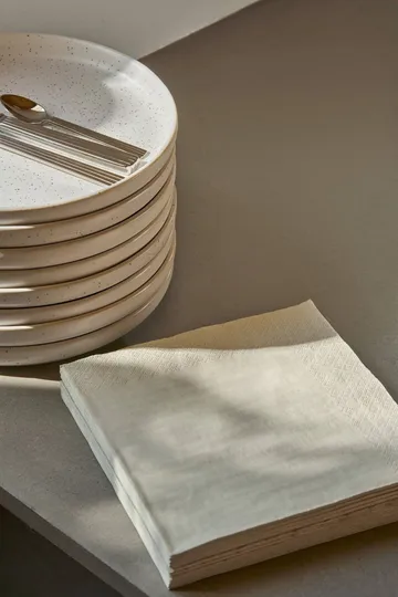 Plain guardanapo de papel - Bege, pack de 20, 40x40 cm - Scandi Essentials