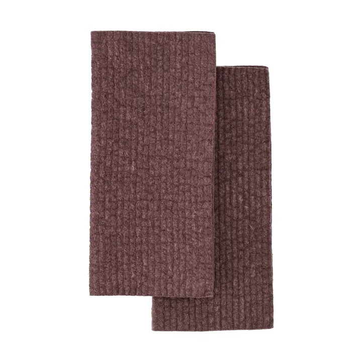 Rinse pano de loiça - Burgundy, conjunto de 2 peças - Scandi Essentials