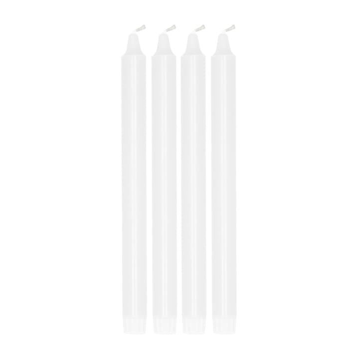 Vela cónica Ambiance 4 unidades 27 cm - Branco - Scandi Essentials