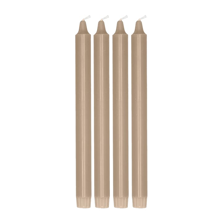 Vela cónica Ambiance 4 unidades 27 cm - Sand - Scandi Essentials