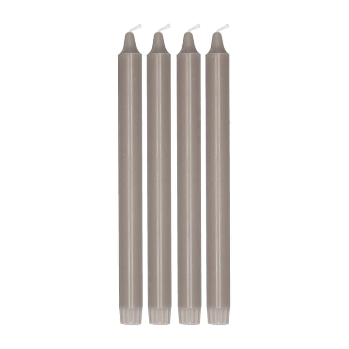 Vela cónica Ambiance 4 unidades 27 cm - Taupe - Scandi Essentials